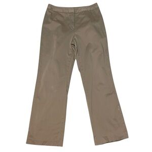 Lafayette 148 New York Khaki Straight Leg Business Casual Workwear Pants 8